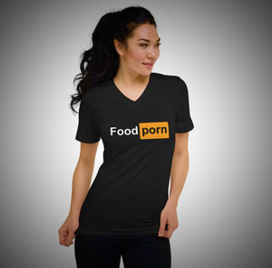 Food Porn V-Neck T-Shirt