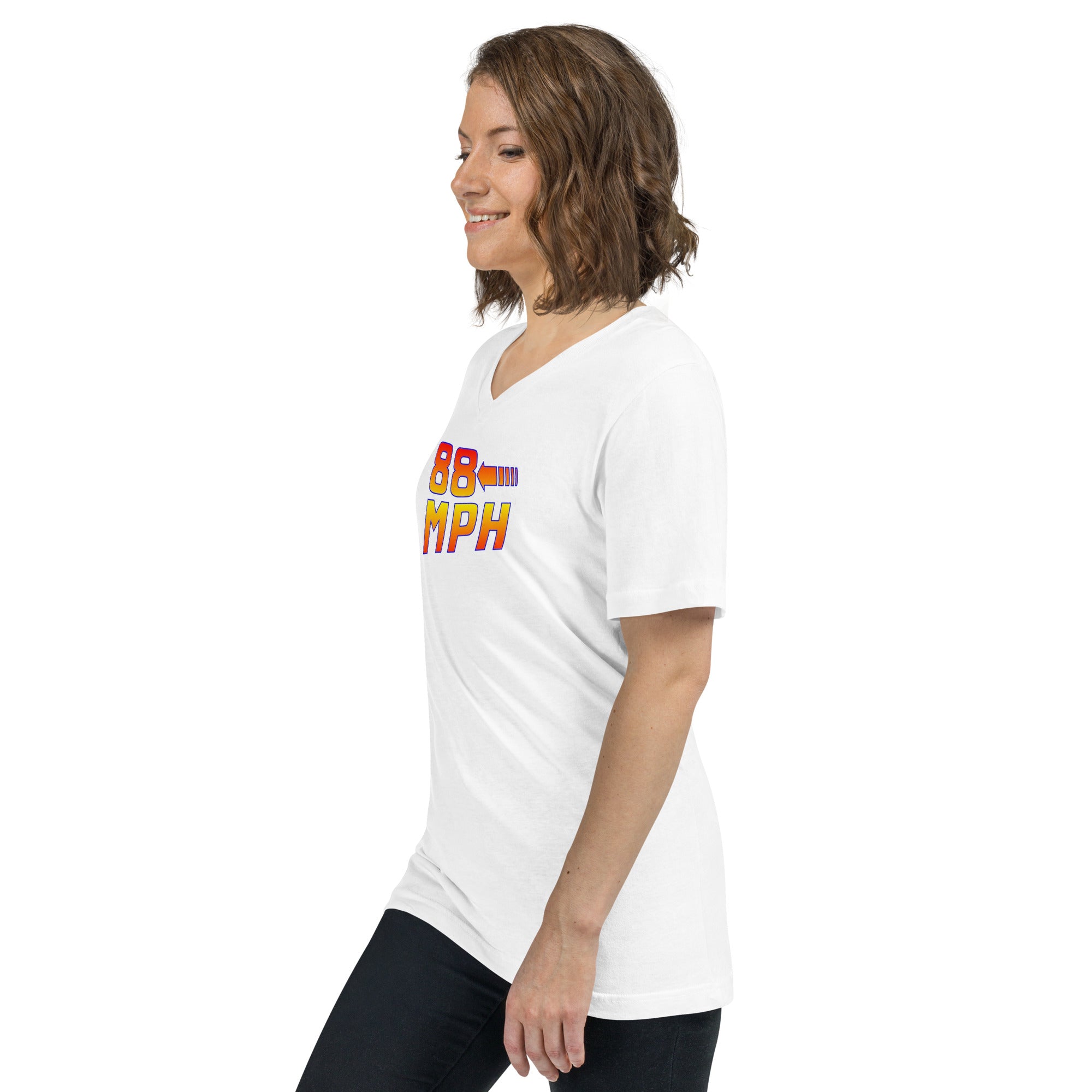 88 MPH Unisex Short Sleeve V-Neck T-Shirt
