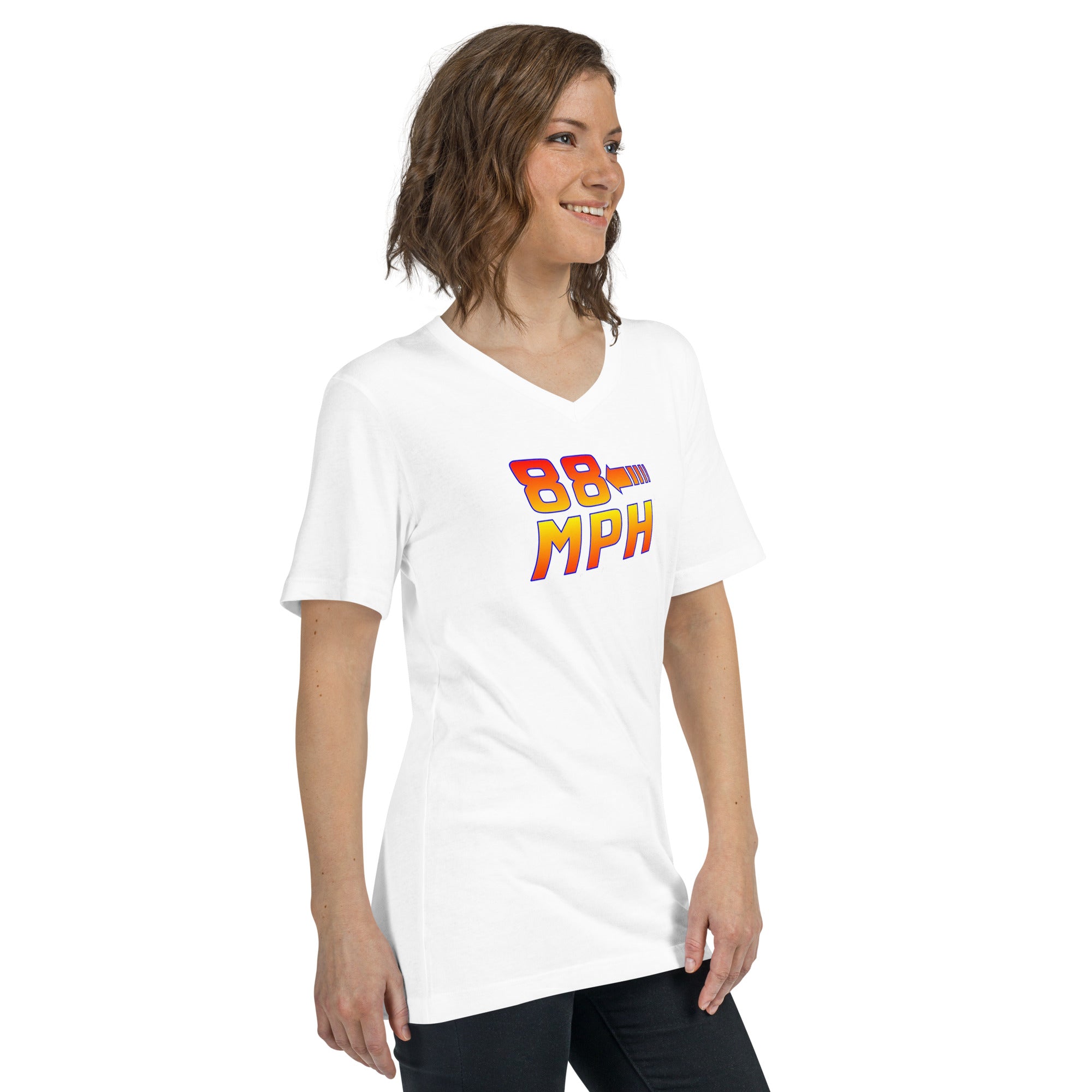 88 MPH Unisex Short Sleeve V-Neck T-Shirt