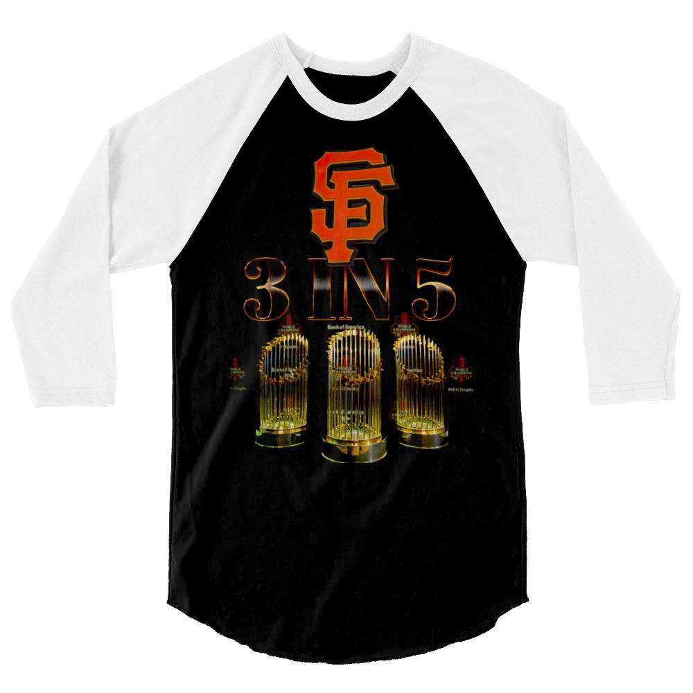 SF Giants 3 IN 5 Raglan shirt