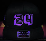Load image into Gallery viewer, Kobe Black/Purple Otto Snapback Hat
