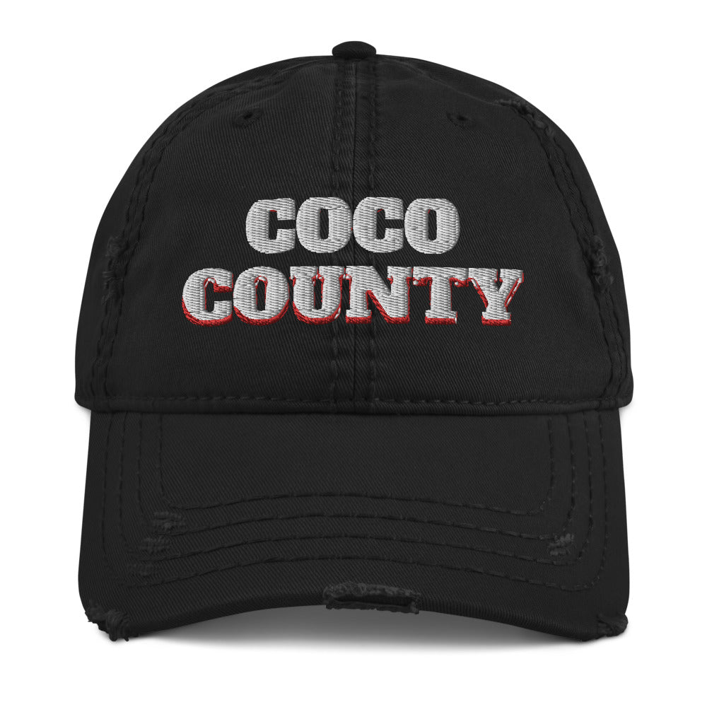 COCO COUNTY Distressed Dad Hat