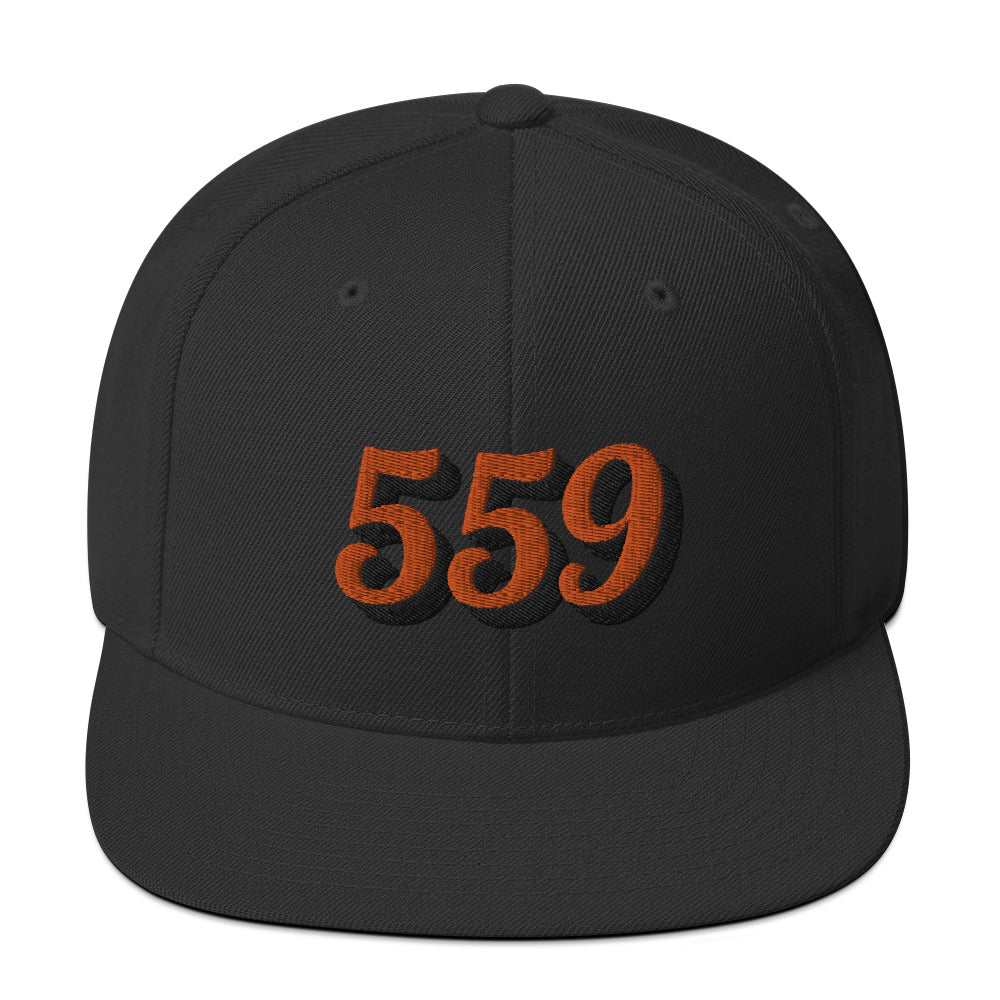 559 Black Yupoong Snapback Hat