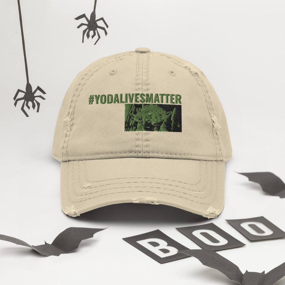 Yoda Distressed Dad Hat