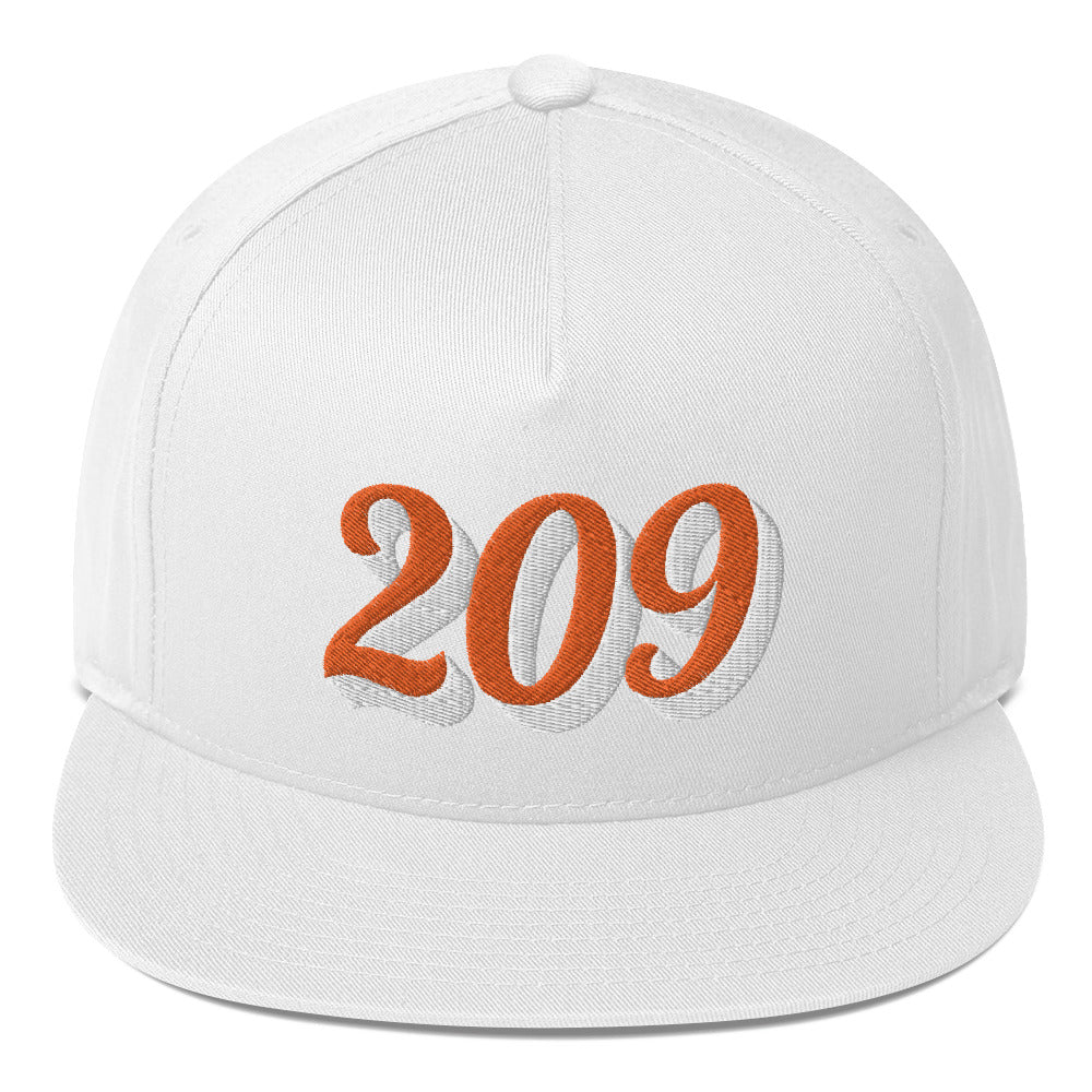 209 White Otto Flat Bill Cap