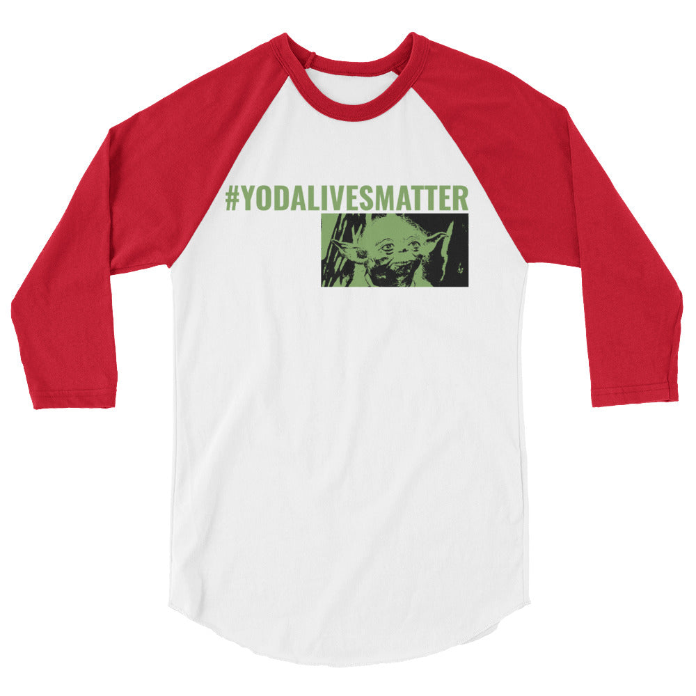 Yoda 3/4 sleeve raglan shirt