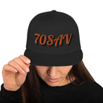 Load image into Gallery viewer, 70sav Black Yupoong Snapback
