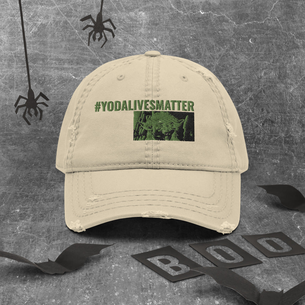 Yoda Distressed Dad Hat