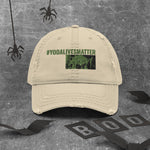 Load image into Gallery viewer, Yoda Distressed Dad Hat
