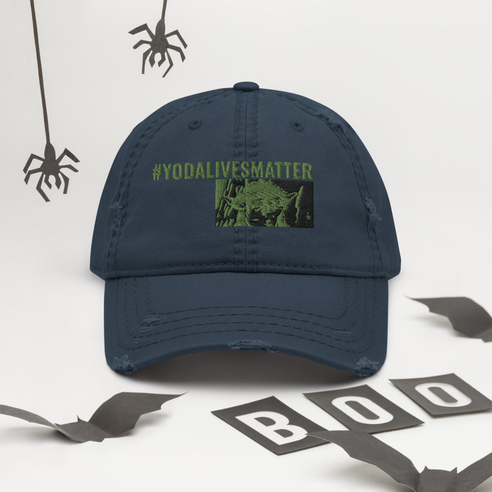 Yoda Distressed Dad Hat