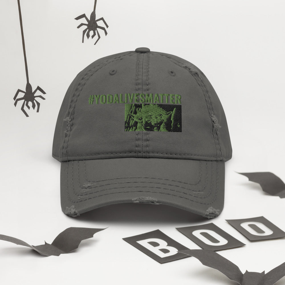 Yoda Distressed Dad Hat