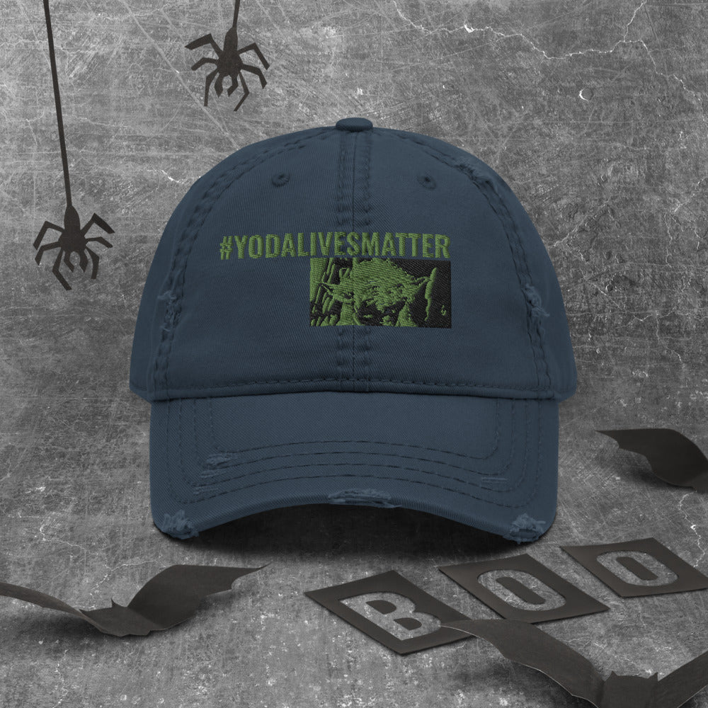 Yoda Distressed Dad Hat