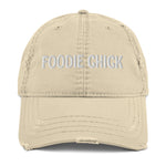 Load image into Gallery viewer, Foodie Chick Distressed Dad Hat
