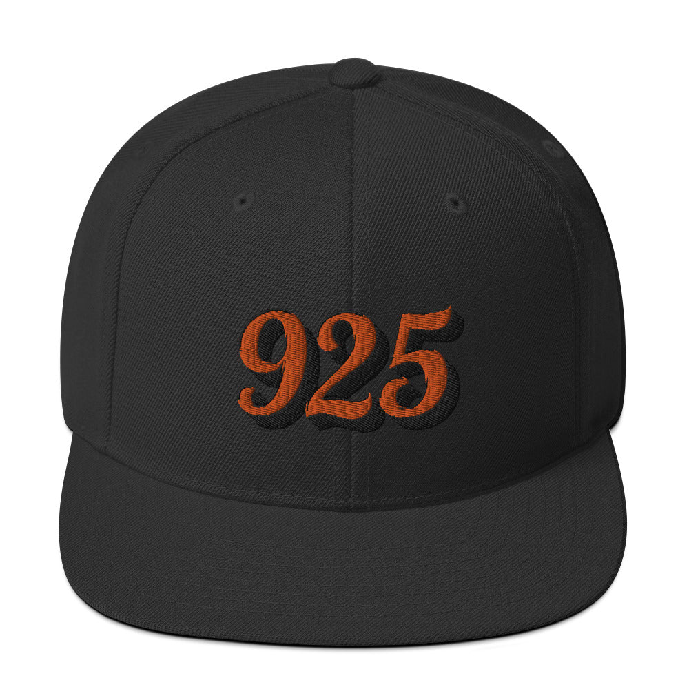 925 Black Yupoong Snapback Hat