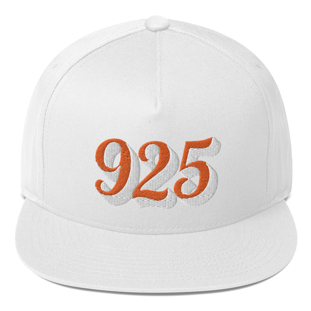 925 White Otto Flat Bill Cap