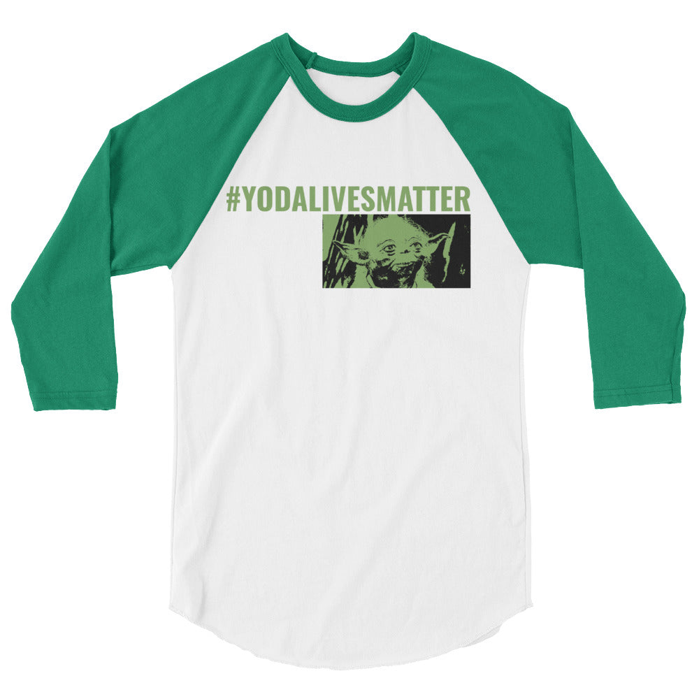 Yoda 3/4 sleeve raglan shirt