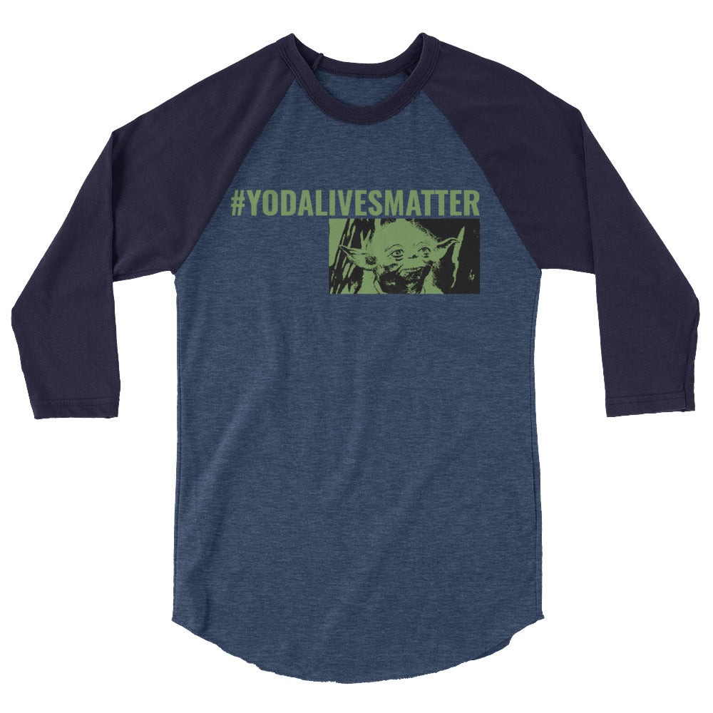 Yoda 3/4 sleeve raglan shirt