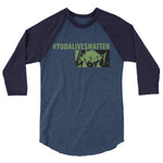 Load image into Gallery viewer, Yoda 3/4 sleeve raglan shirt
