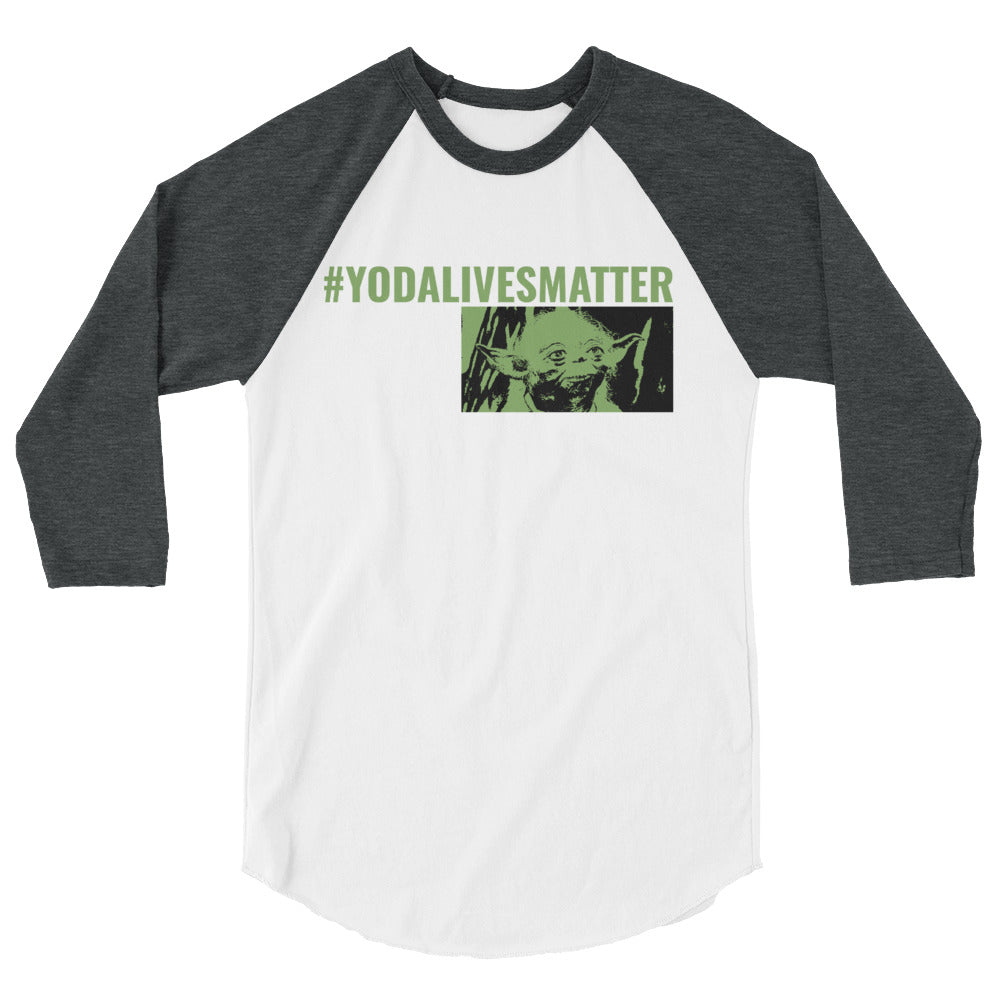 Yoda 3/4 sleeve raglan shirt