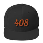 Load image into Gallery viewer, 408 Black Yupoong Snapback Hat
