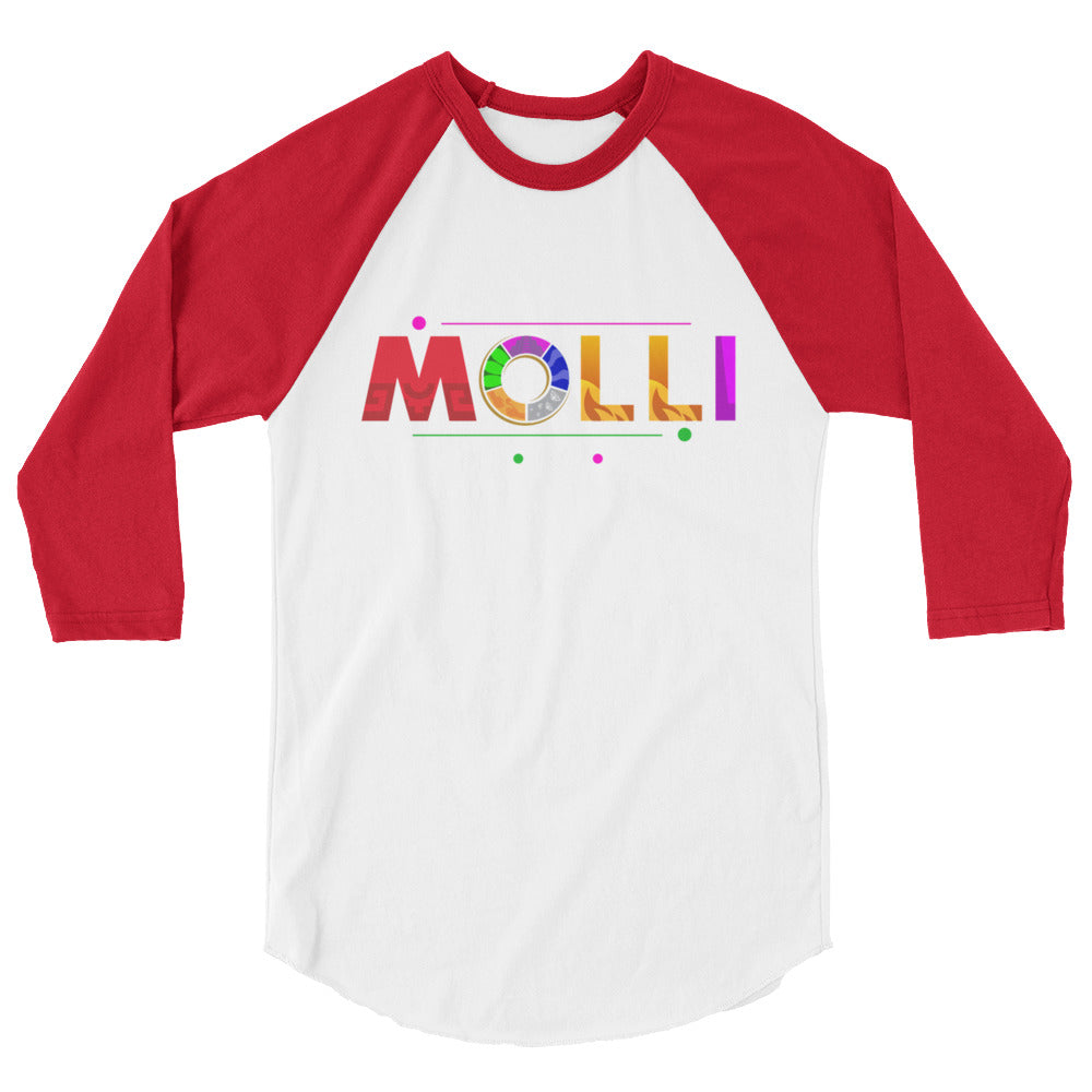 3/4 sleeve raglan shirt