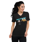 Load image into Gallery viewer, Felix the Cat Beer O&#39;clock Unisex Short Sleeve V-Neck T-Shirt
